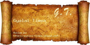 Gyalai Tímea névjegykártya