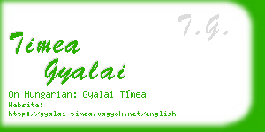 timea gyalai business card